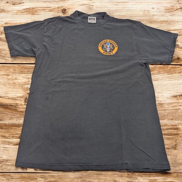 Vintage 90s United States Army T Shirt Size L USA distressed holy faded - Picture 1 of 11